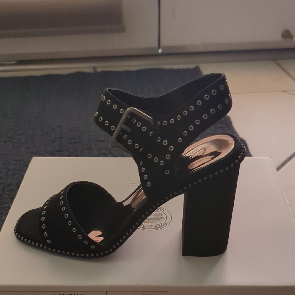 Carlos by Carlos Santana Black Studded Heels